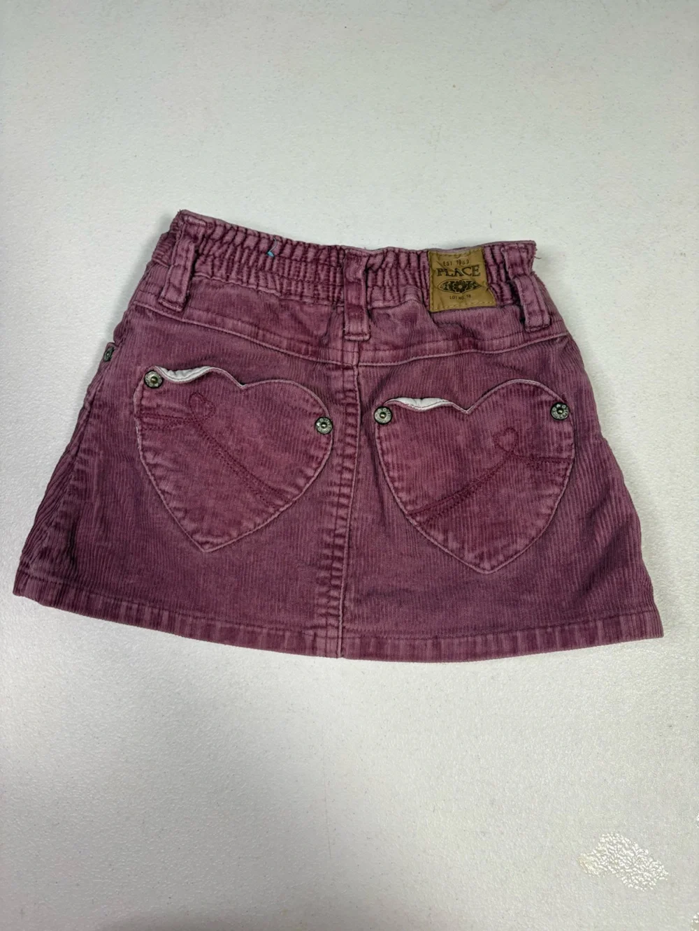 The Children’s Place Corduroy Skort 18 Months Plum Heart Pocket EUC